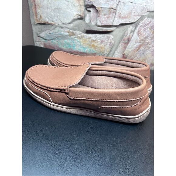 My Pillow Slippers Men’s 10 Leather Moccasins Memory Foam Chestnut Brown - Picture 7 of 10